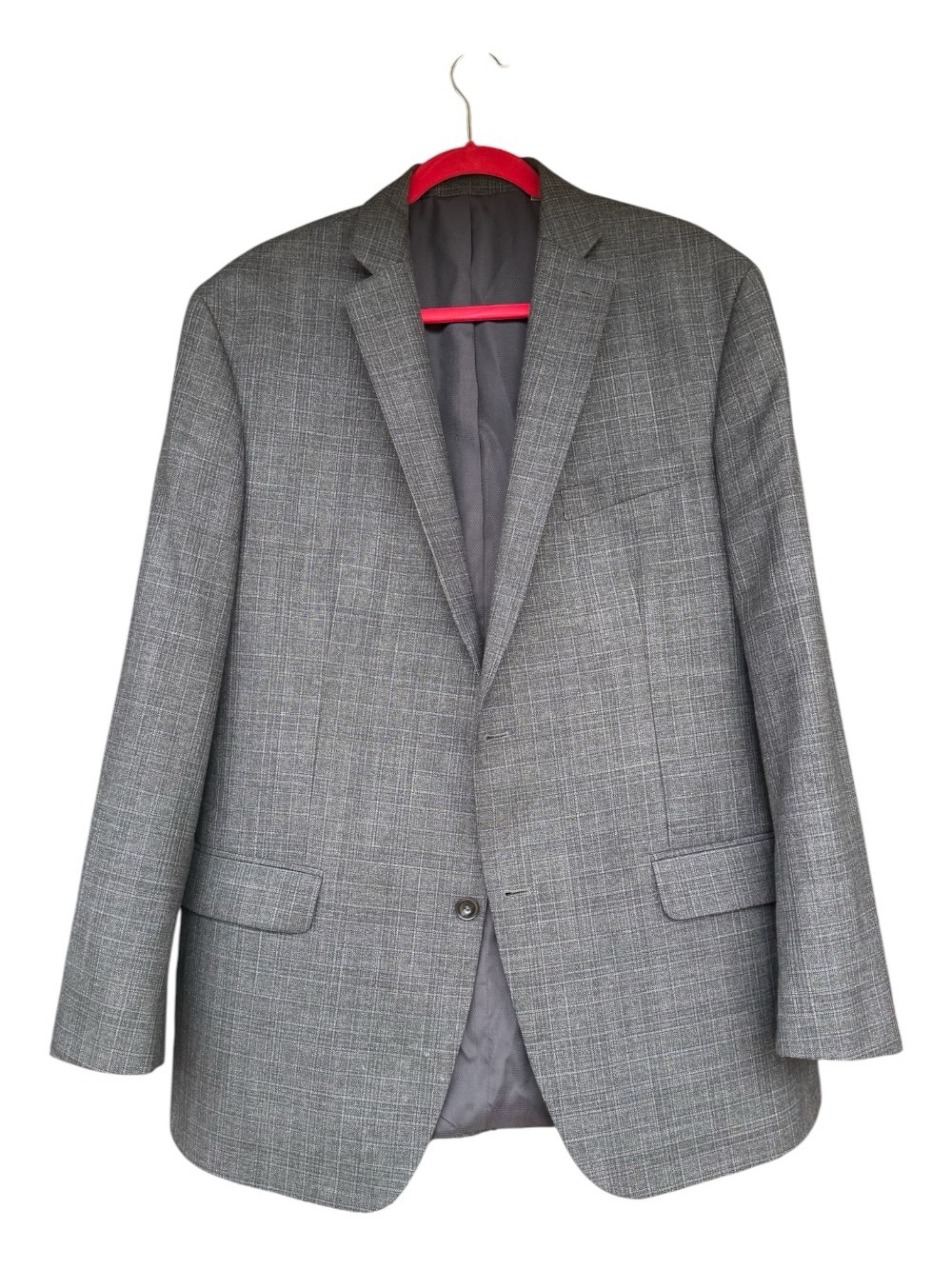 Michael Kors Gray Windowpane Sport Coat with Subtle Check